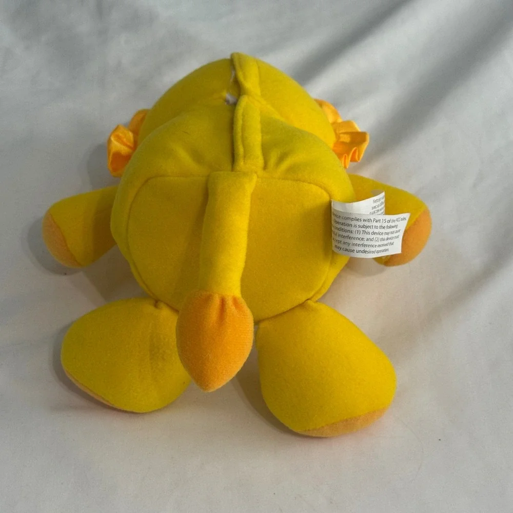 Vintage LeapFrog Baby Roll & Rhyme Learning Lion Yellow Plush Rare 2004 Toy